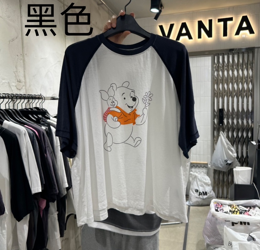 VANTA韓國直郵㊣女裝新款熱賣推薦人氣休閑時尚25春夏T恤VANTAT恤圖色2