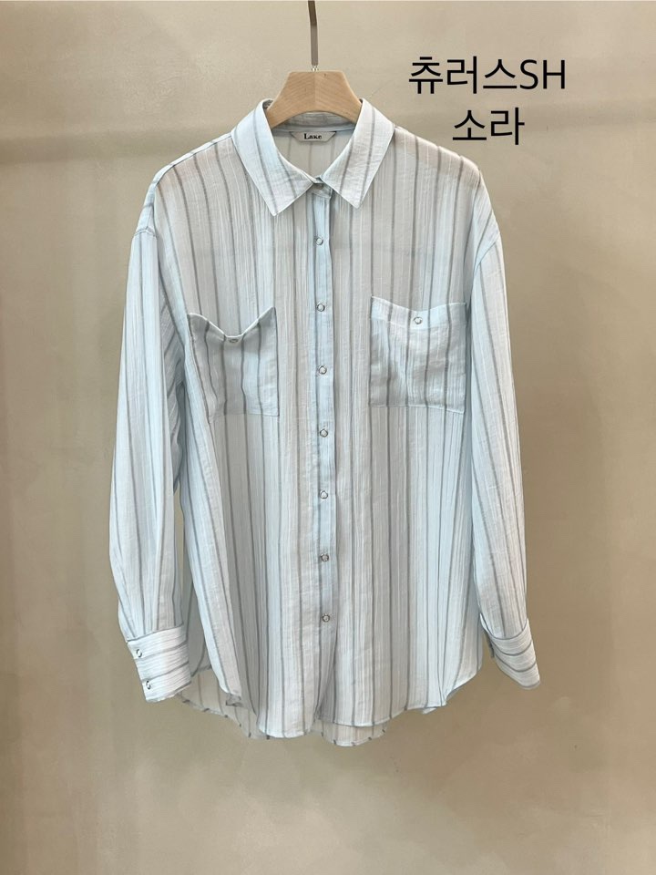 LAKE-A韓國直郵㊣東大門實拍女裝新品熱賣25春夏襯衫蕾絲衫Lake side襯衫/蕾絲衫圖色3
