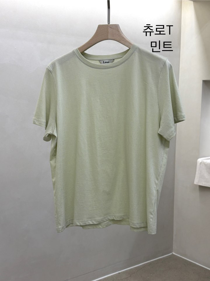 LAKE-A直郵韓國代購㊣女裝新品25春夏休閑人氣時尚推薦T恤Lake sideT恤圖色3