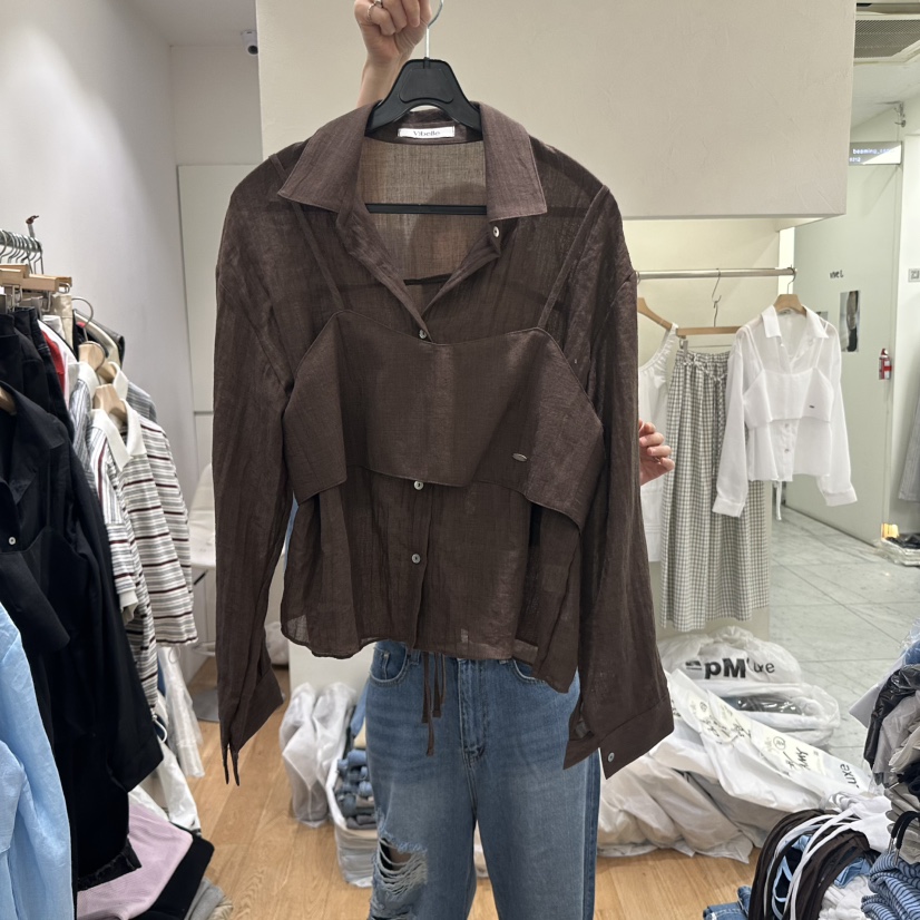 VIBELLE韓國直郵㊣女裝新品熱賣人氣時尚休閑25春夏套裝兩件套VIBELLE套裝圖色3