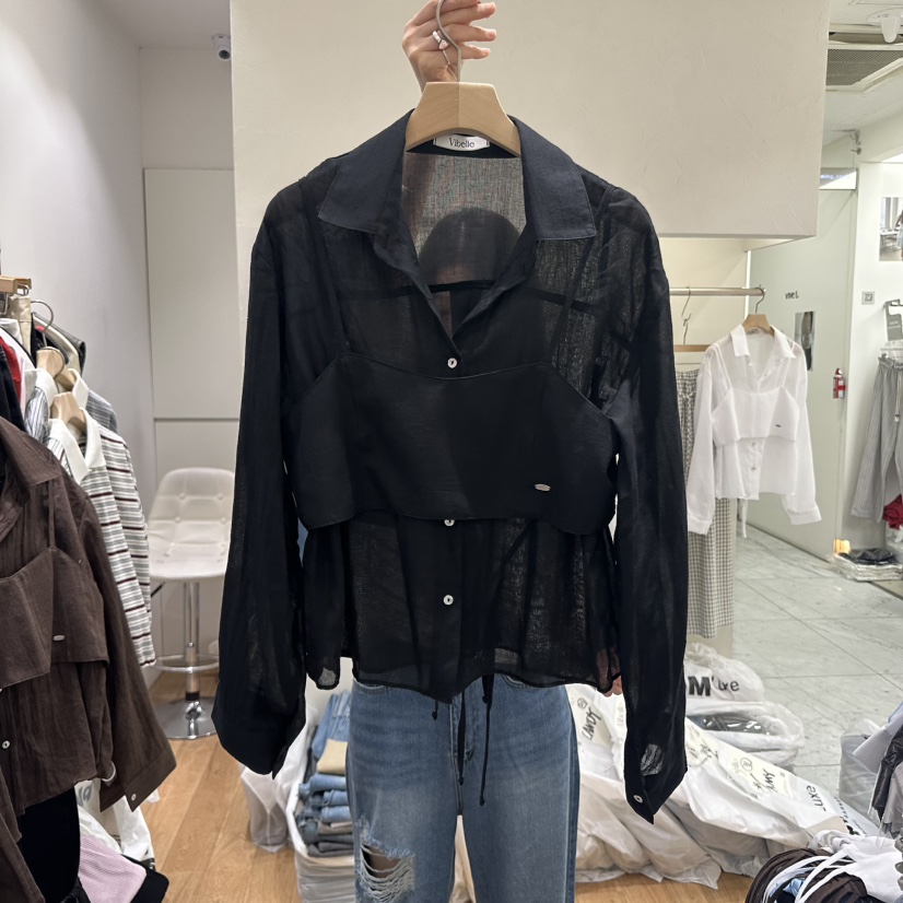 VIBELLE韓國直郵㊣女裝新品熱賣人氣時尚休閑25春夏套裝兩件套VIBELLE套裝圖色4