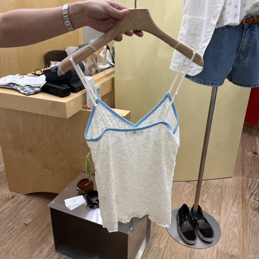 THEPLAN韓國㊣直郵東大門代購女裝新款熱賣25春夏時尚吊帶背心THE PLAN吊帶/背心