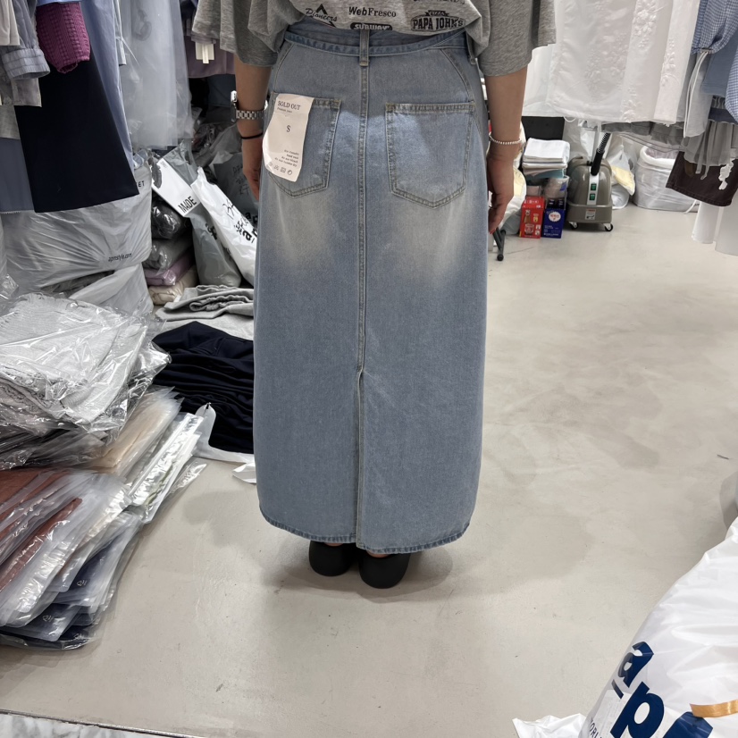 SOLD OUT韓國直郵㊣東大門實拍女裝新款時尚半身裙中短裙含腰繩SOLD OUT半身裙/中短裙