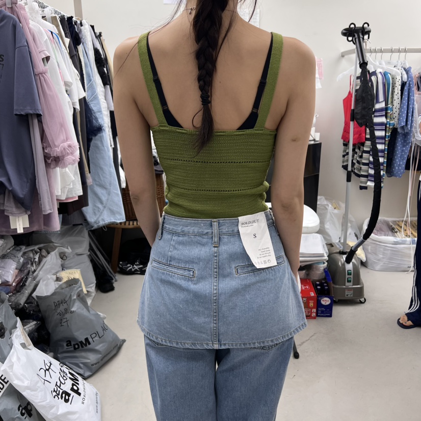 SOLD OUT韓國㊣直郵東大門代購女裝新款熱賣25春夏吊帶背心SOLD OUT吊帶/背心