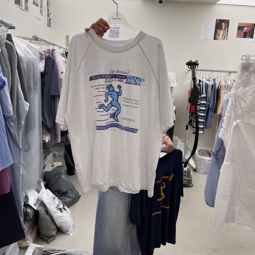 SOLD OUT韓國直郵㊣東大門實拍女裝新品25春夏熱賣時尚T恤SOLD OUTT恤圖色2