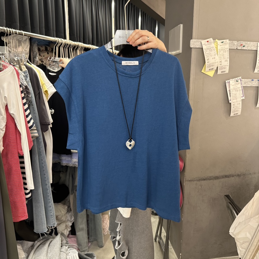 MOMAZU直郵韓國代購㊣女裝新品人氣休閑時尚熱賣推薦25春夏T恤MOMAZUT恤圖色3