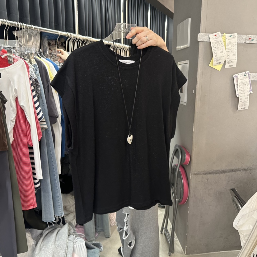 MOMAZU直郵韓國代購㊣女裝新品人氣休閑時尚熱賣推薦25春夏T恤MOMAZUT恤圖色4