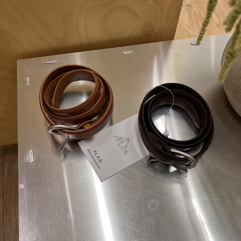 THEPLAN韓國直郵㊣女裝新品推薦時尚25春夏休閑熱賣腰帶牛皮THE PLAN腰帶