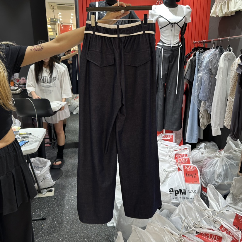 RARE CLOSET韓國直郵㊣女裝新品25春夏時尚熱賣休閑休閑褲RARE CLOSET休閑褲