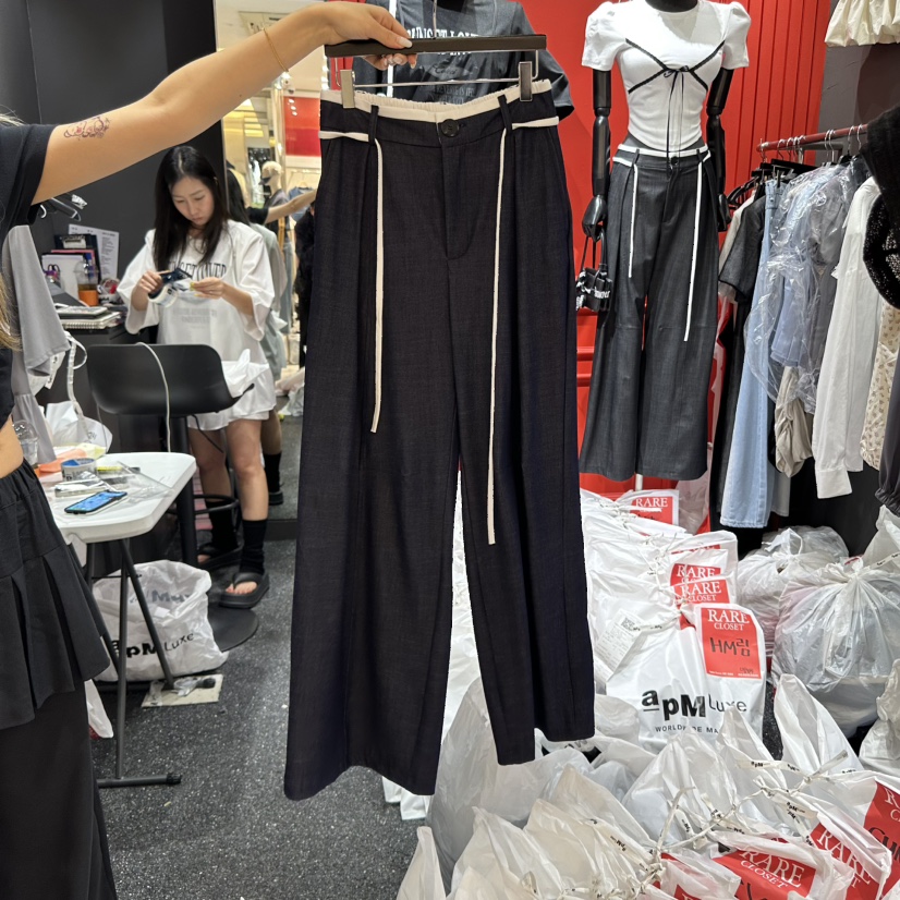 RARE CLOSET韓國直郵㊣女裝新品25春夏時尚熱賣休閑休閑褲RARE CLOSET休閑褲圖色2
