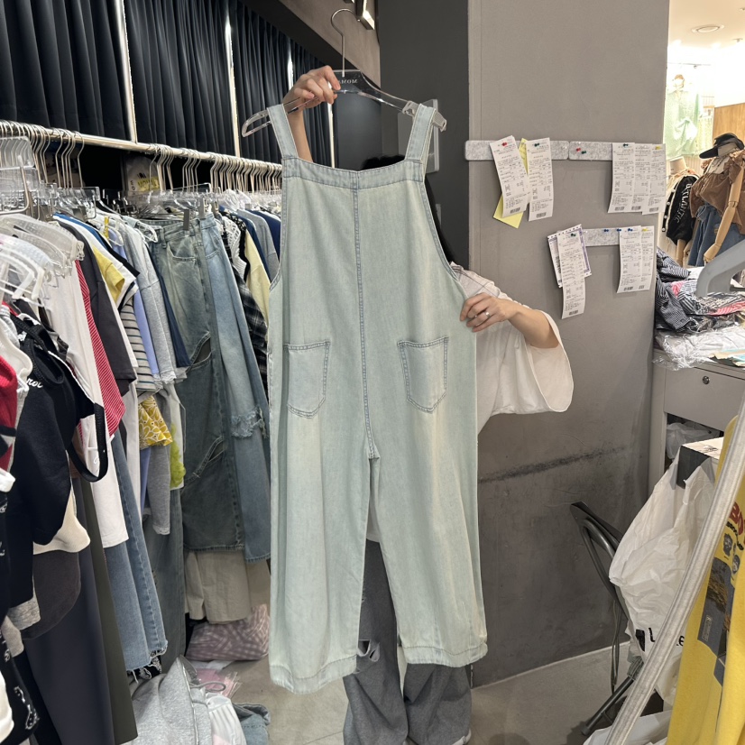 MOMAZU直郵韓國代購㊣女裝新品25春夏時尚休閑熱賣人氣背帶褲MOMAZU背帶褲