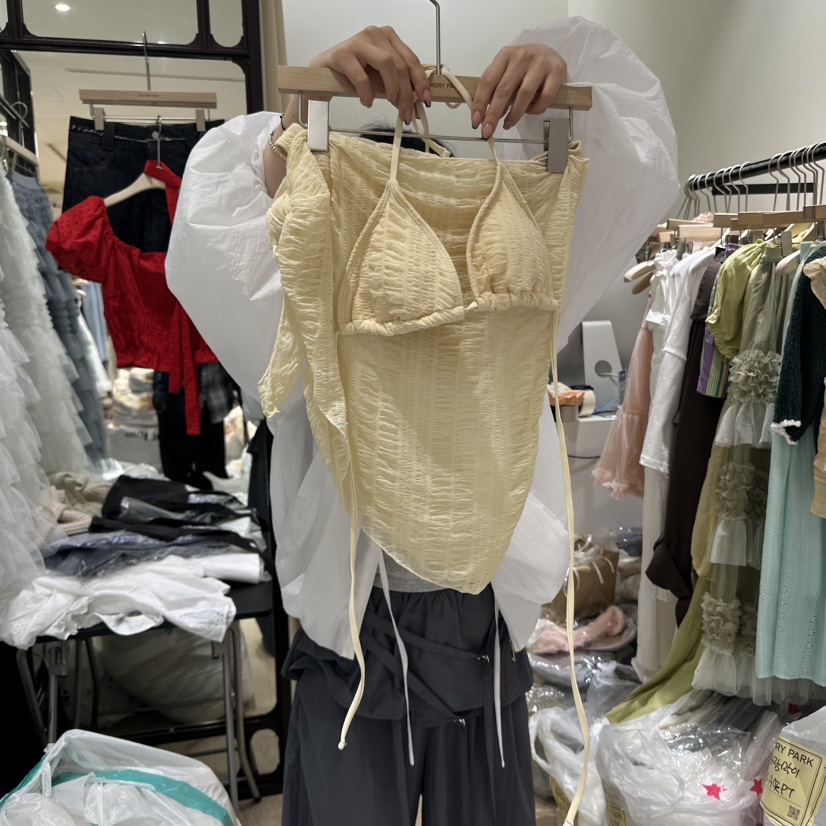 THEMORYPARK韓國直郵㊣女裝新品時尚人氣熱賣25春夏泳裝三件套THE MORY PARK泳裝