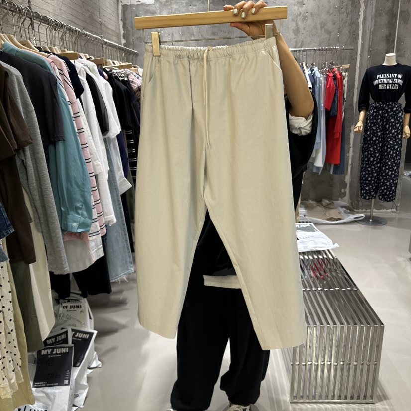 JUNI韓國直郵㊣女裝新款休閑熱賣時尚人氣25春夏推薦休閑褲my juni休閑褲圖色3