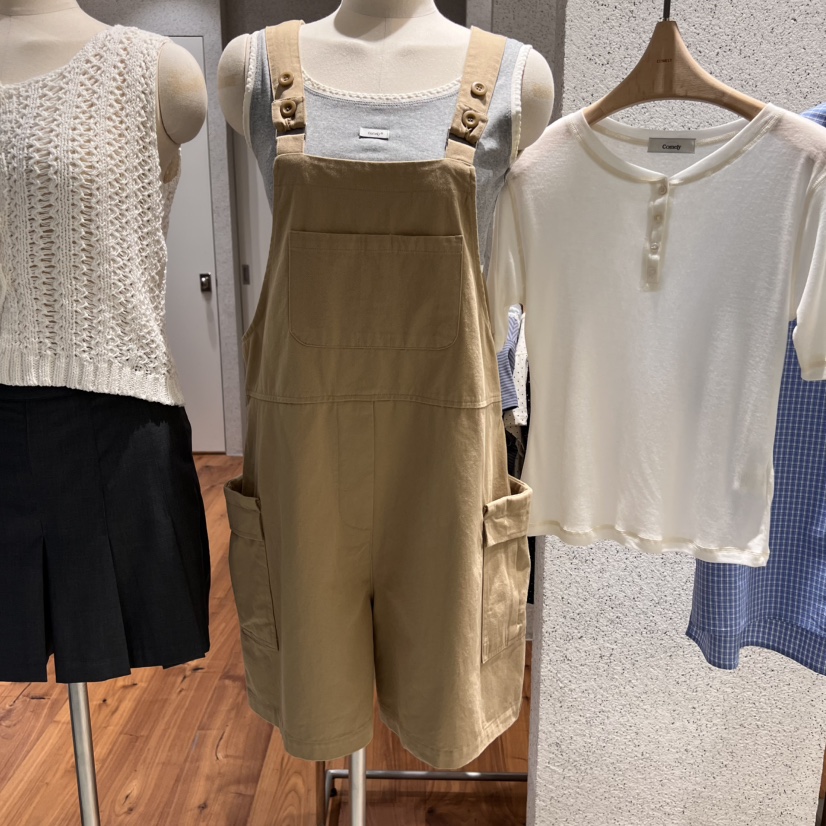 COMELY韓國直郵㊣女裝新品人氣推薦時尚熱賣休閑25春夏背帶褲COMELY背帶褲圖色2
