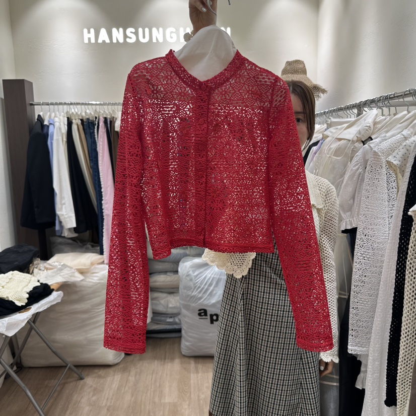 HANSUNGHYUN韓國直郵㊣女裝新品25春夏人氣熱賣休閑推薦針織衫HANSUNGHYUN針織衫