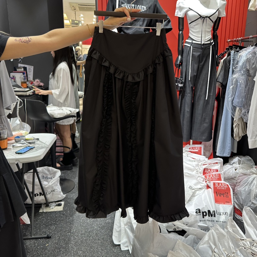 RARE CLOSET直郵韓國代購㊣女裝新款休閑25春夏時尚人氣長裙RARE CLOSET長裙圖色2