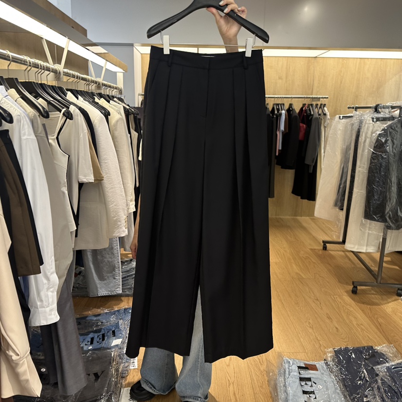LEFANCY韓國直郵㊣東大門實拍女裝新品推薦熱賣休閑褲羊毛絲綢LEFANCY休閑褲圖色2