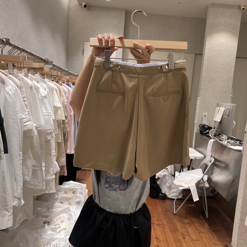 COMELY韓國直郵㊣東大門實拍女裝新款休閑人氣25春夏裙褲褶皺COMELY裙褲