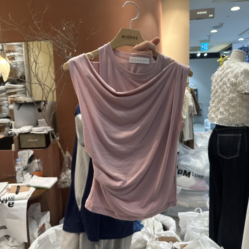 MIENNE韓國直郵㊣女裝新品人氣熱賣時尚推薦休閑吊帶背心套裝MIENNE吊帶/背心圖色2