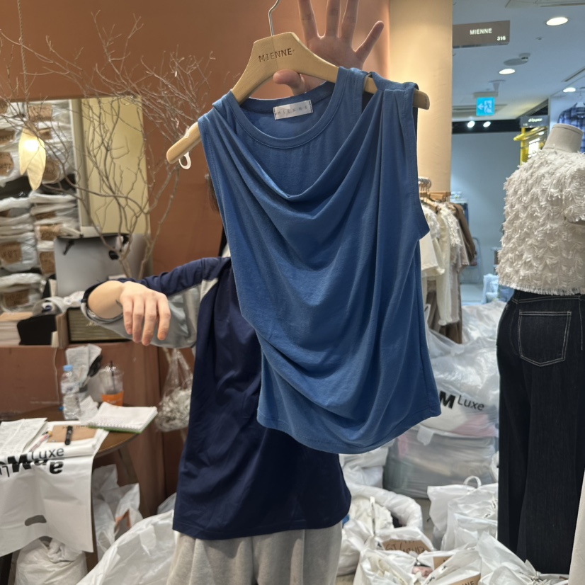 MIENNE韓國直郵㊣女裝新品人氣熱賣時尚推薦休閑吊帶背心套裝MIENNE吊帶/背心圖色3