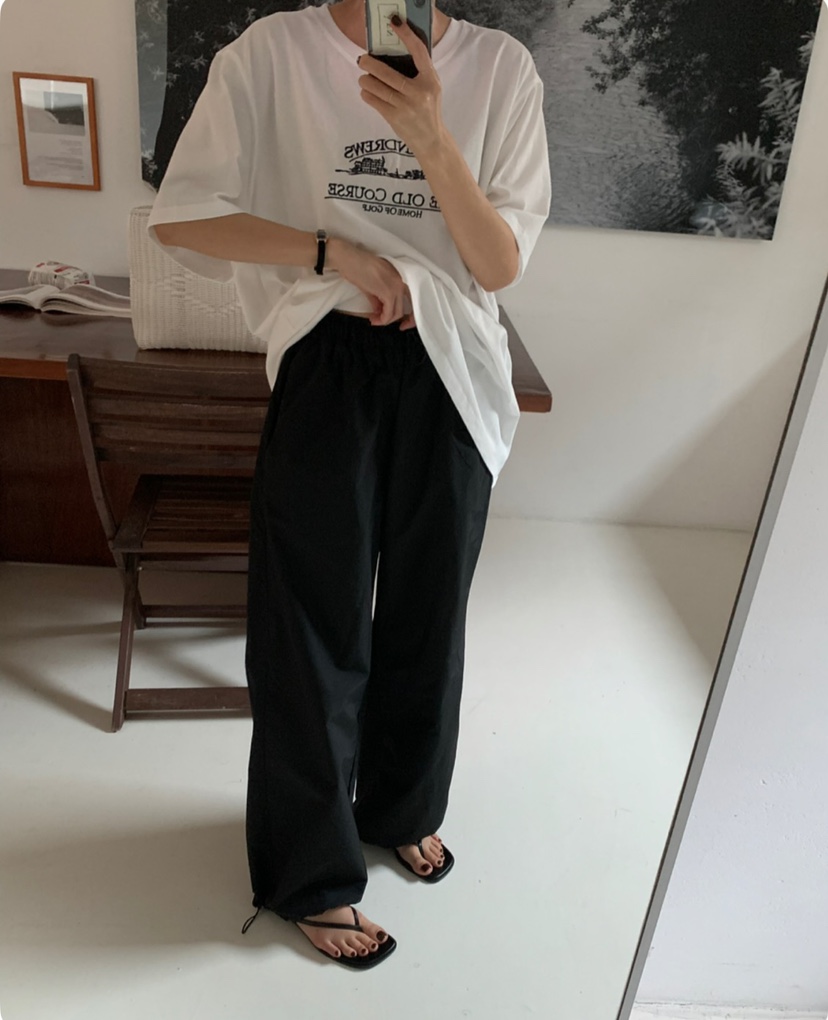 A Flan直郵韓國代購㊣女裝新款時尚25春夏休閑人氣熱賣休閑褲AFN/A Flan休閑褲