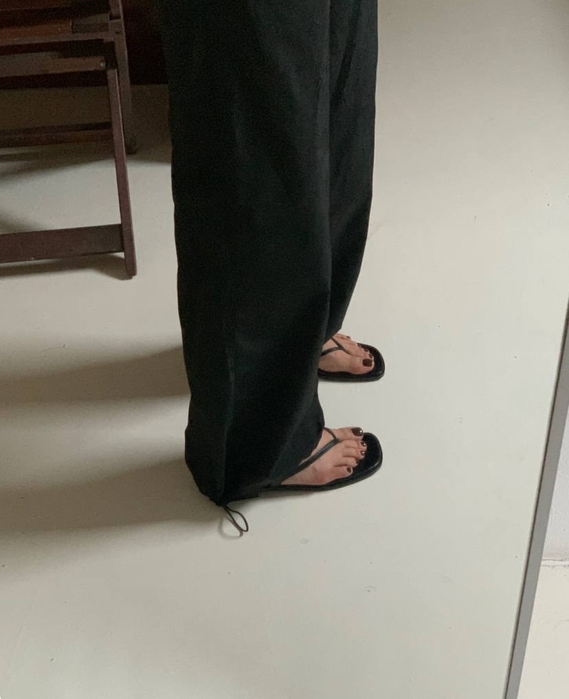 A Flan直郵韓國代購㊣女裝新款時尚25春夏休閑人氣熱賣休閑褲AFN/A Flan休閑褲