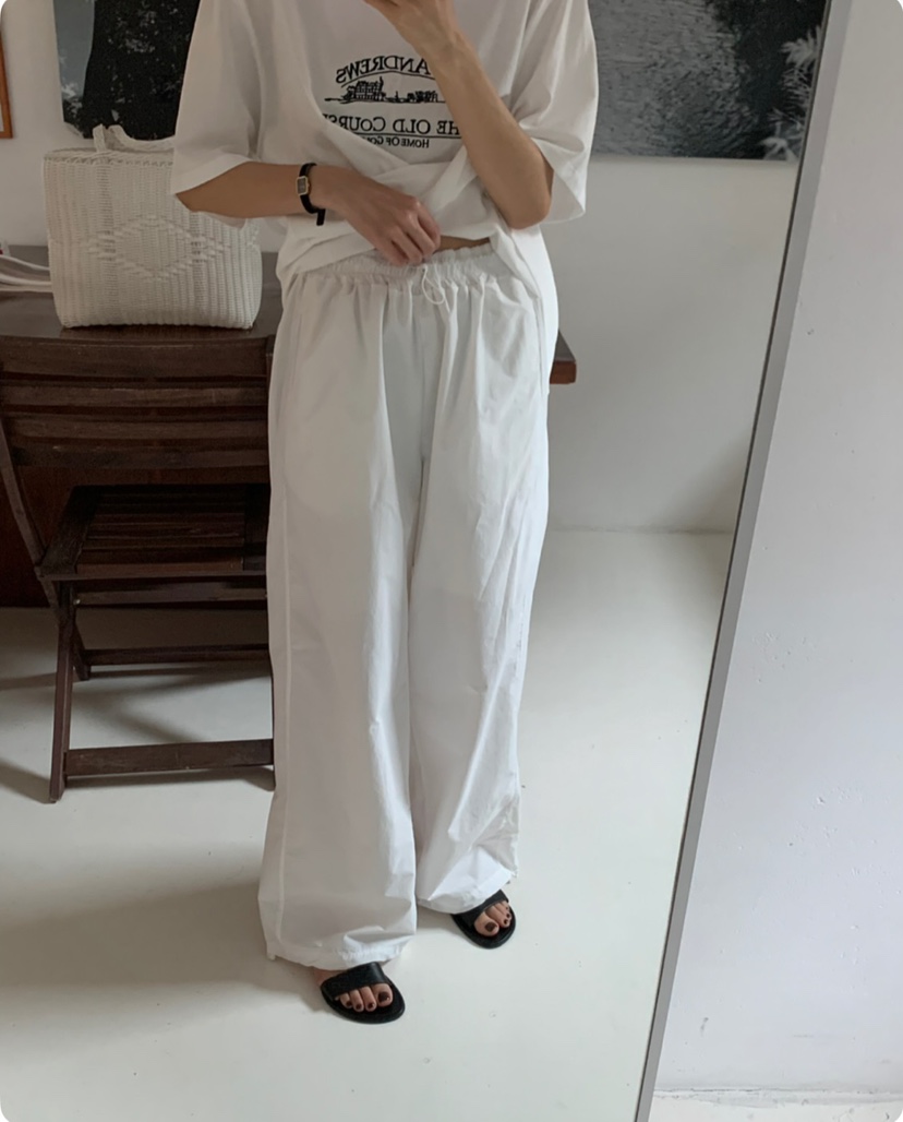 A Flan直郵韓國代購㊣女裝新款時尚25春夏休閑人氣熱賣休閑褲AFN/A Flan休閑褲
