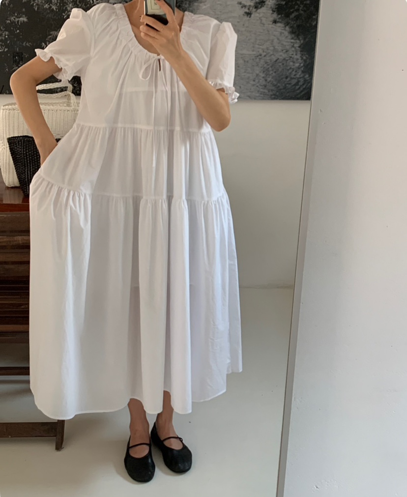 A Flan直郵韓國代購㊣女裝新品25春夏熱賣推薦人氣時尚連衣裙AFN/A Flan連衣裙