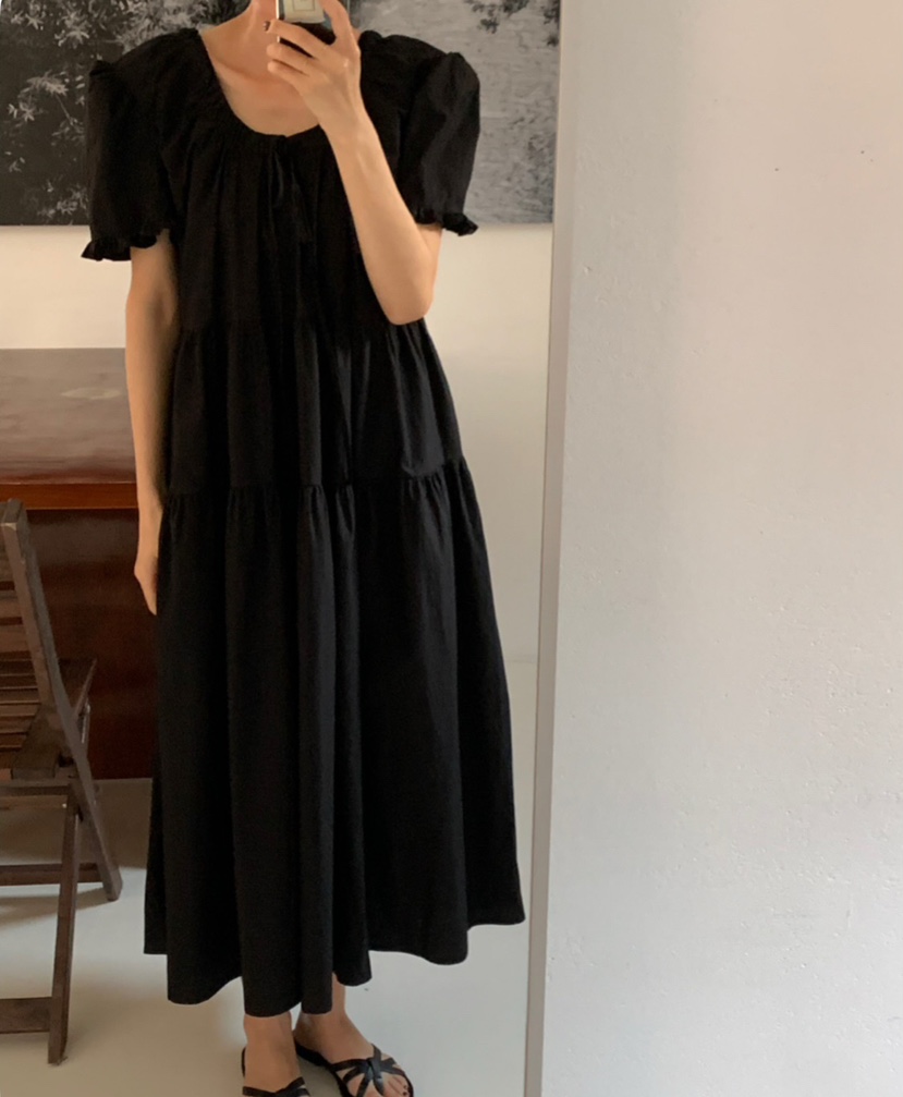 A Flan直郵韓國代購㊣女裝新品25春夏熱賣推薦人氣時尚連衣裙AFN/A Flan連衣裙