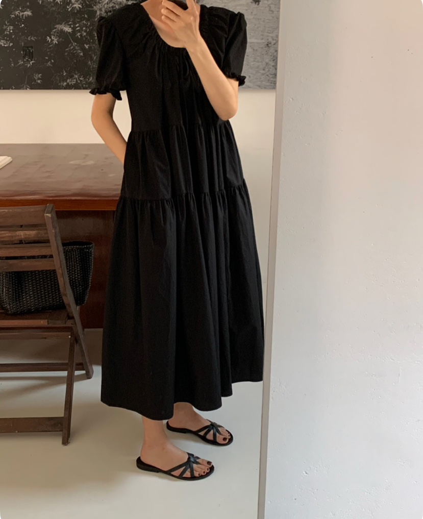 A Flan直郵韓國代購㊣女裝新品25春夏熱賣推薦人氣時尚連衣裙AFN/A Flan連衣裙