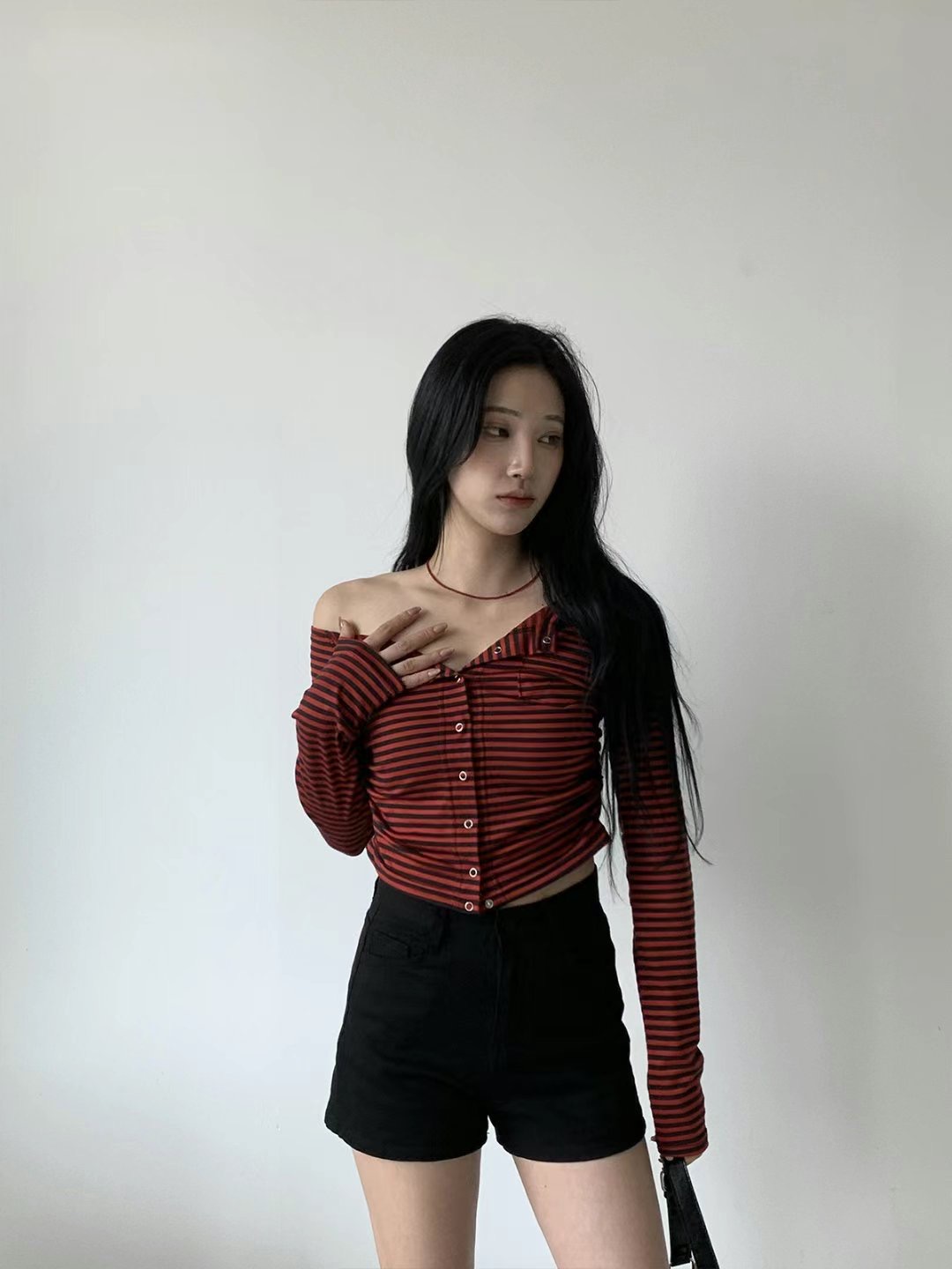 DARPHIN-달팡-T韓國直郵㊣女裝新品時尚推薦25春夏長袖T恤DARPHIN-달팡-T長袖T恤