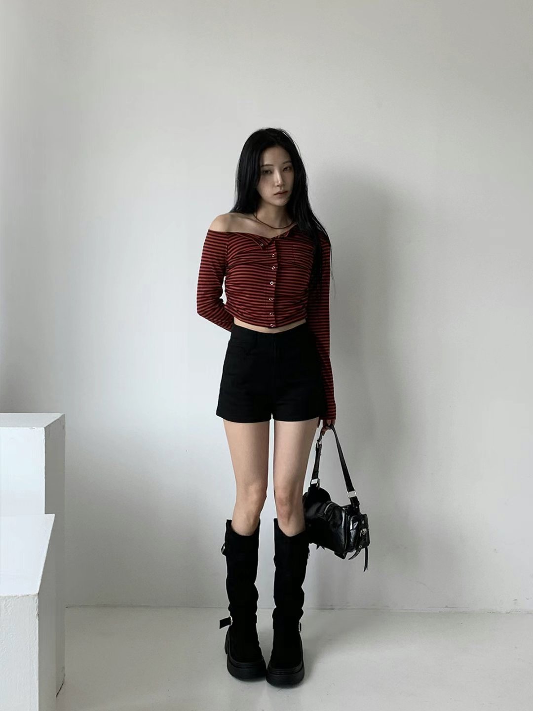 DARPHIN-달팡-T韓國直郵㊣女裝新品時尚推薦25春夏長袖T恤DARPHIN-달팡-T長袖T恤