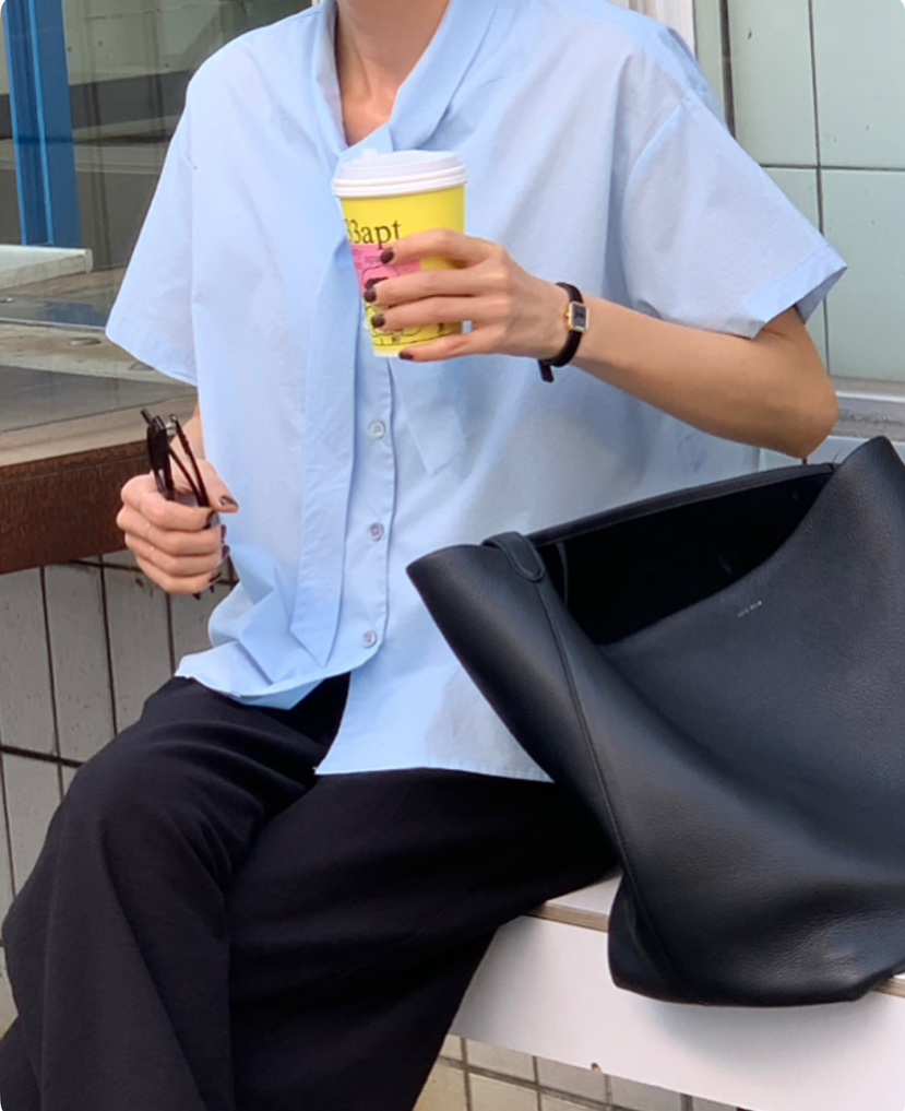 A Flan韓國㊣直郵東大門代購女裝新品休閑推薦25春夏襯衫蕾絲衫AFN/A Flan襯衫/蕾絲衫
