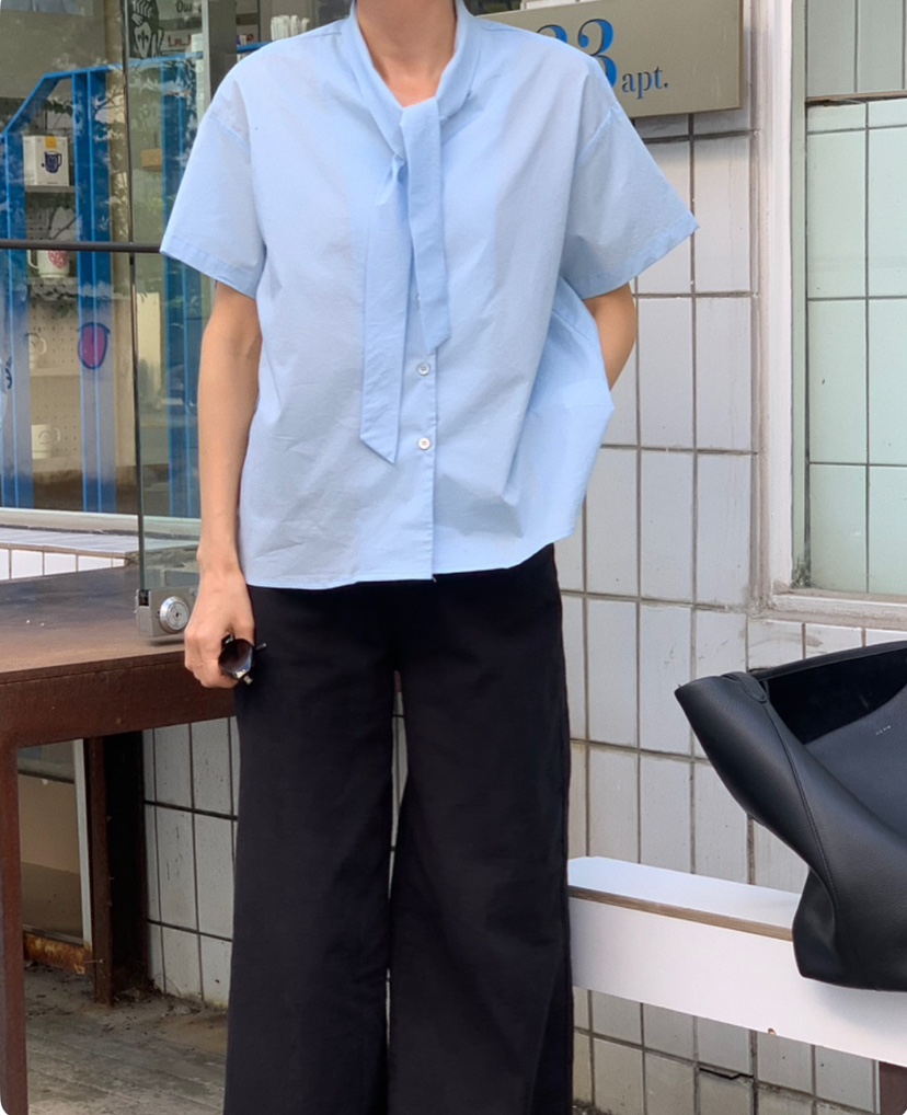 A Flan韓國㊣直郵東大門代購女裝新品休閑推薦25春夏襯衫蕾絲衫AFN/A Flan襯衫/蕾絲衫