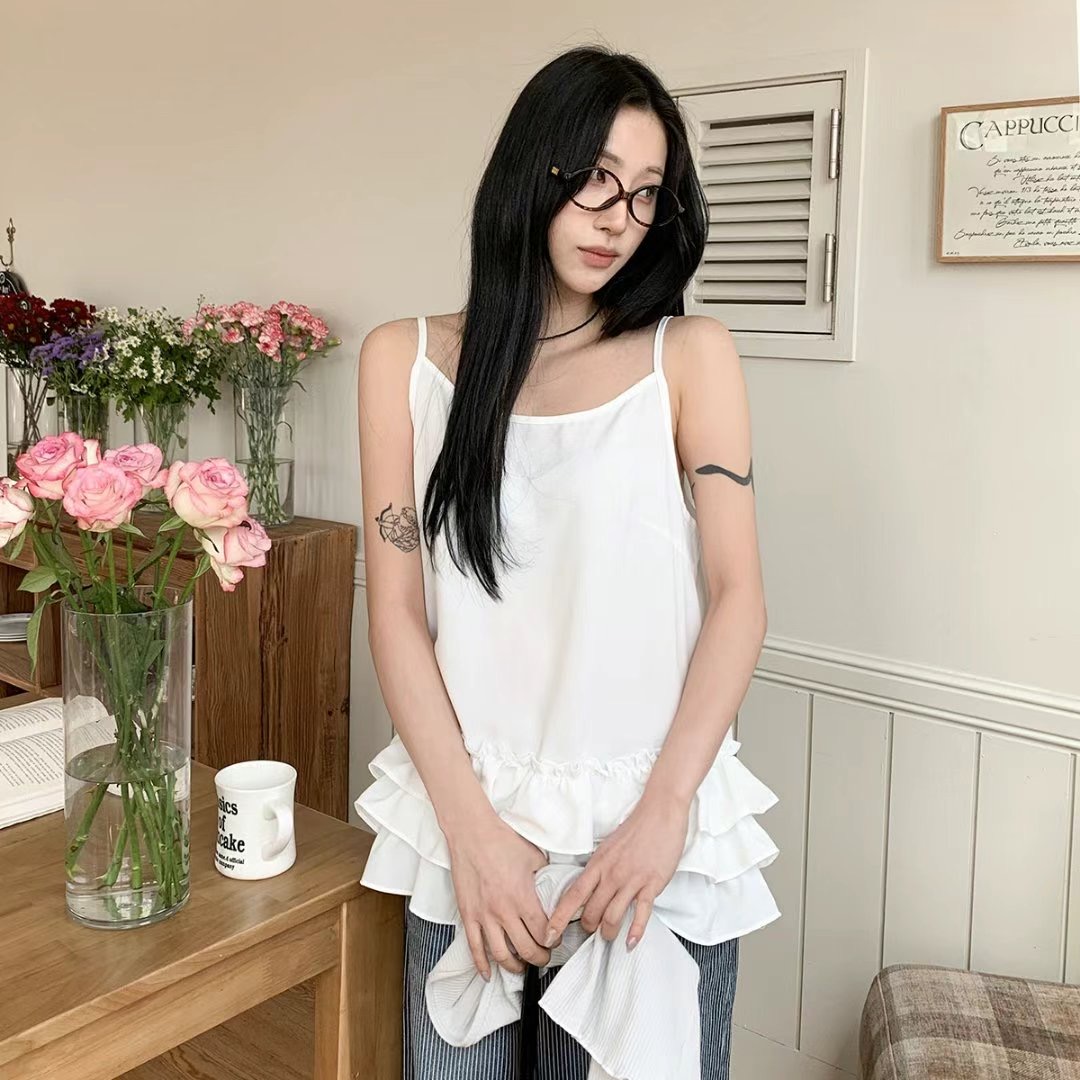 DARPHIN-달팡-T韓國㊣直郵東大門代購女裝新品人氣吊帶背心DARPHIN-달팡-T吊帶/背心