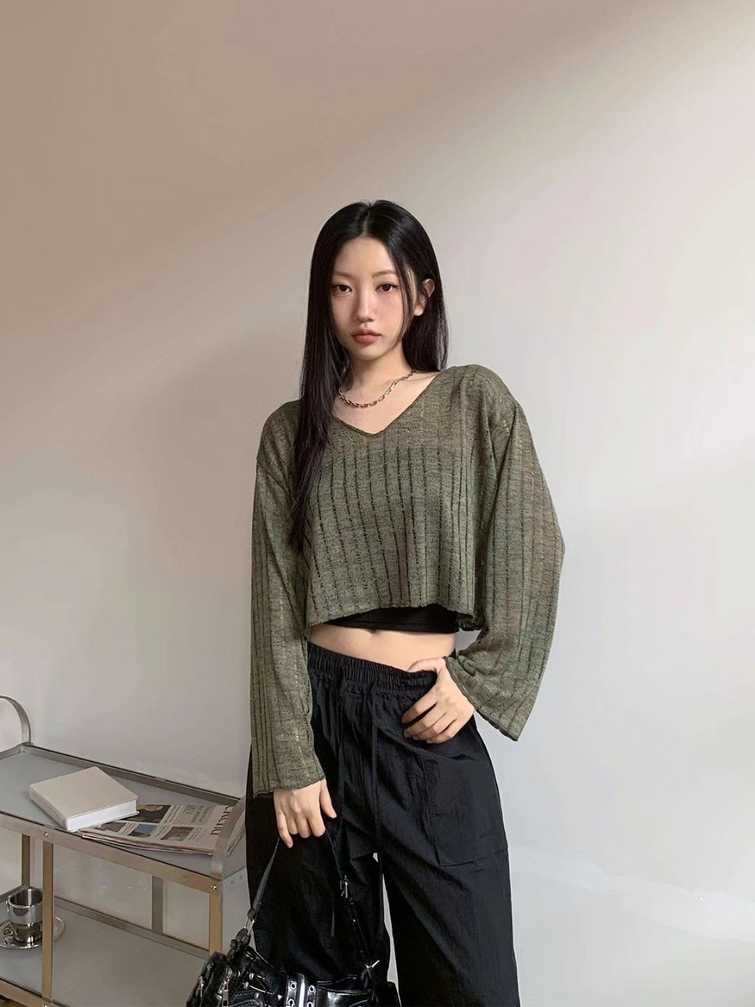 DARPHIN-달팡-T韓國直郵㊣女裝新品推薦熱賣時尚人氣針織衫DARPHIN-달팡-T針織衫