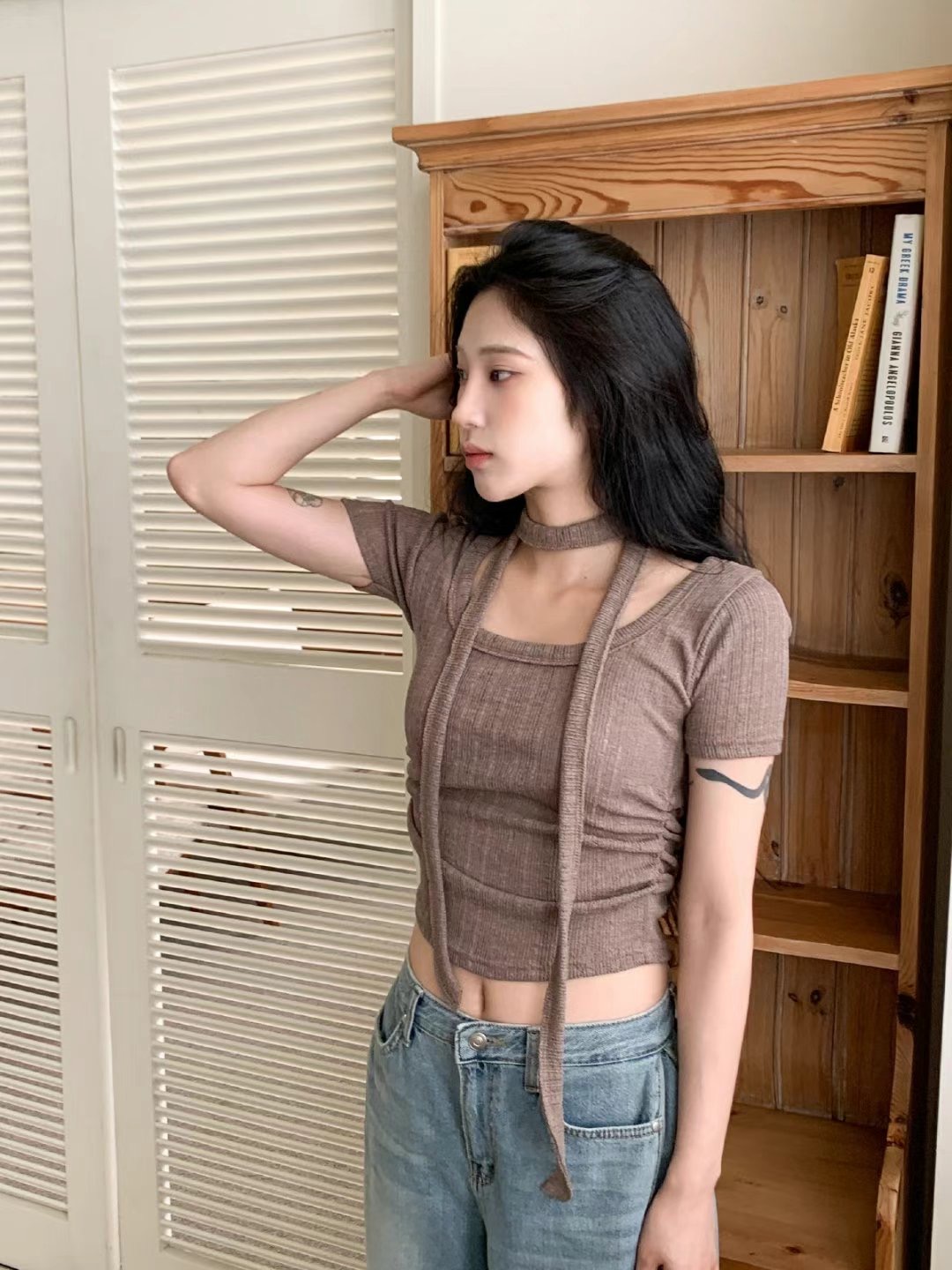 DARPHIN-달팡-T韓國直郵㊣女裝新品熱賣人氣休閑25春夏針織衫DARPHIN-달팡-T針織衫