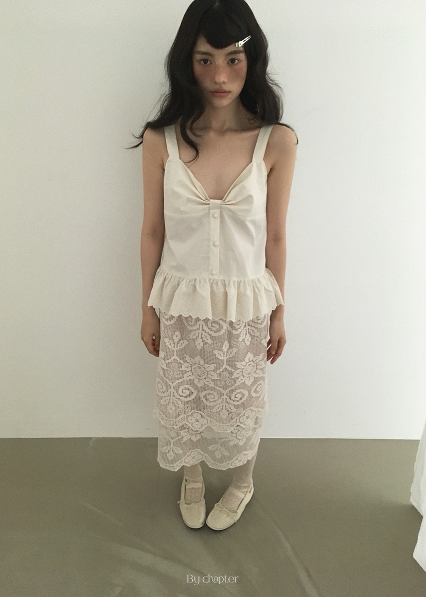 BY CHAPTER韓國直郵㊣東大門實拍女裝新品推薦25春夏吊帶背心Chapter吊帶/背心