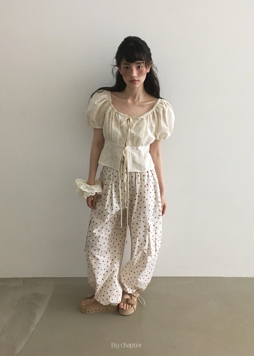 BY CHAPTER韓國直郵㊣女裝新品人氣時尚25春夏休閑襯衫蕾絲衫Chapter襯衫/蕾絲衫