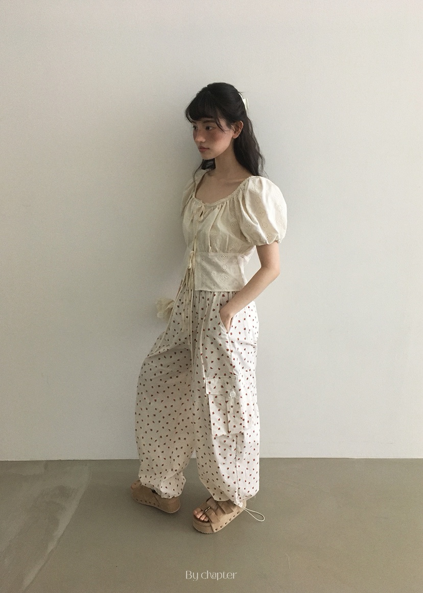 BY CHAPTER韓國直郵㊣女裝新品人氣時尚25春夏休閑襯衫蕾絲衫Chapter襯衫/蕾絲衫