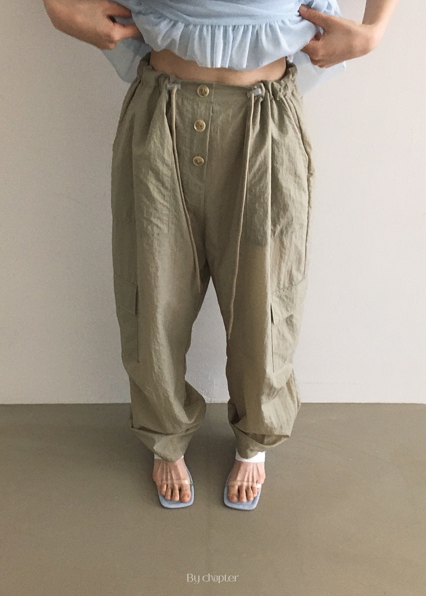 BY CHAPTER直郵韓國代購㊣女裝新品時尚休閑25春夏熱賣休閑褲Chapter休閑褲