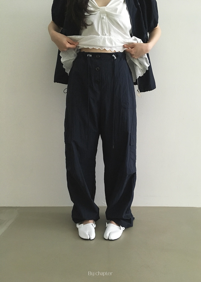 BY CHAPTER直郵韓國代購㊣女裝新品時尚休閑25春夏熱賣休閑褲Chapter休閑褲圖色2