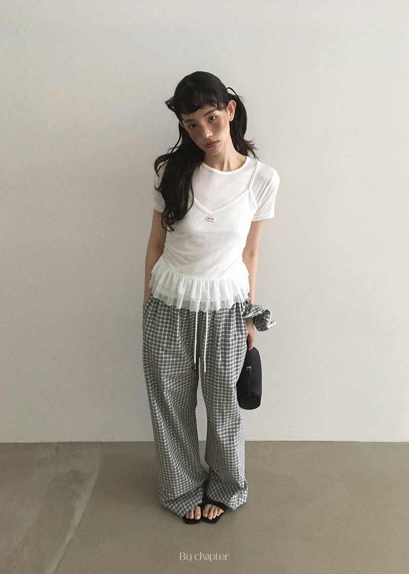 BY CHAPTER韓國直郵㊣東大門實拍女裝新款人氣休閑時尚套裝Chapter套裝