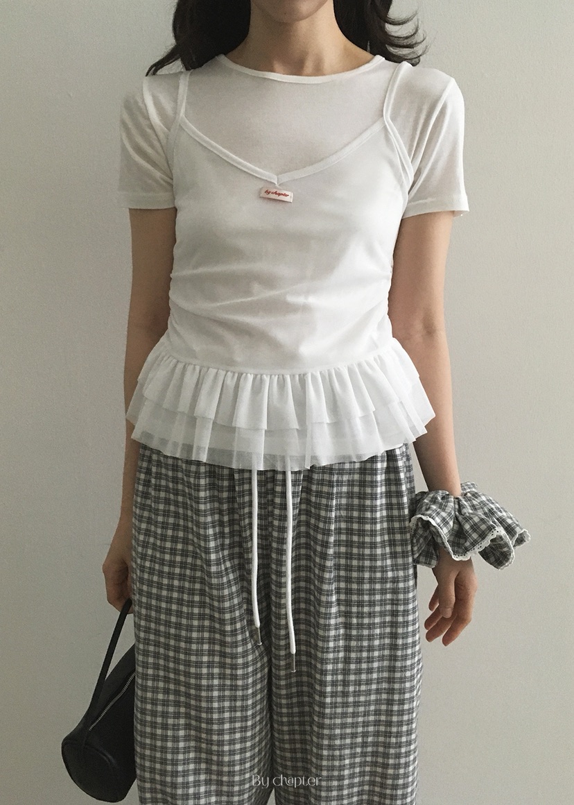 BY CHAPTER韓國直郵㊣東大門實拍女裝新款人氣休閑時尚套裝Chapter套裝圖色4