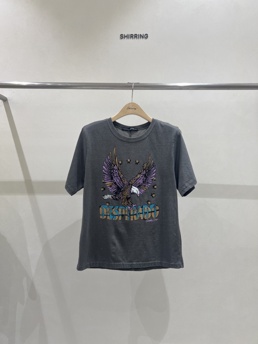 SHIRRING韓國㊣直郵東大門代購女裝新款人氣熱賣推薦時尚T恤SHIRRINGT恤圖色3