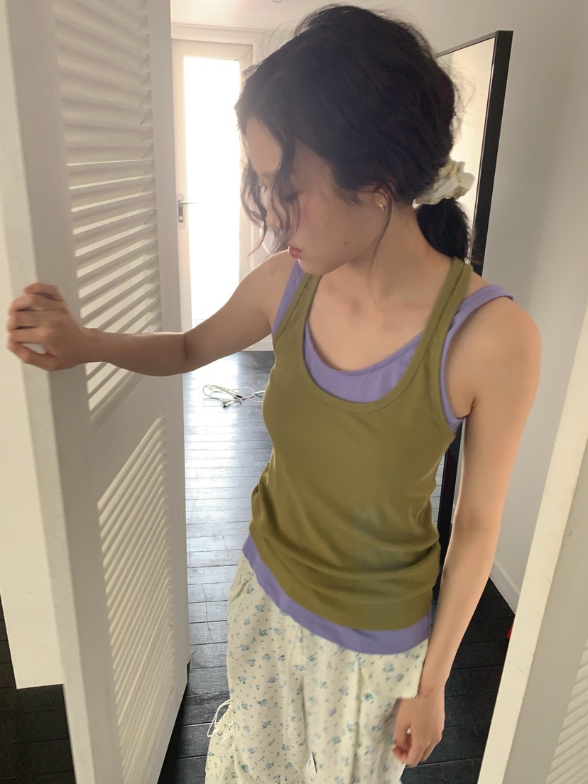 JKICHI韓國直郵㊣東大門實拍女裝新款休閑熱賣25春夏吊帶背心JKICHI吊帶/背心