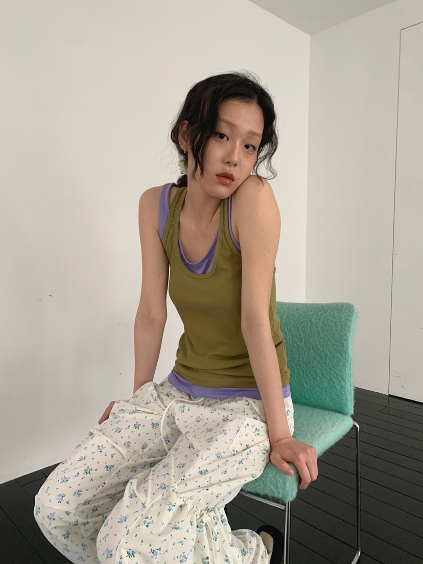 JKICHI韓國直郵㊣東大門實拍女裝新款休閑熱賣25春夏吊帶背心JKICHI吊帶/背心