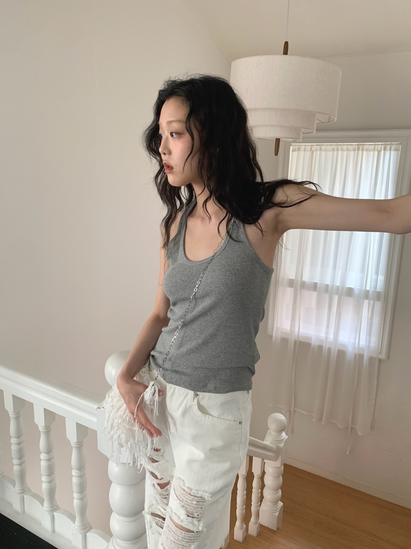 JKICHI韓國直郵㊣東大門實拍女裝新款休閑熱賣25春夏吊帶背心JKICHI吊帶/背心圖色2