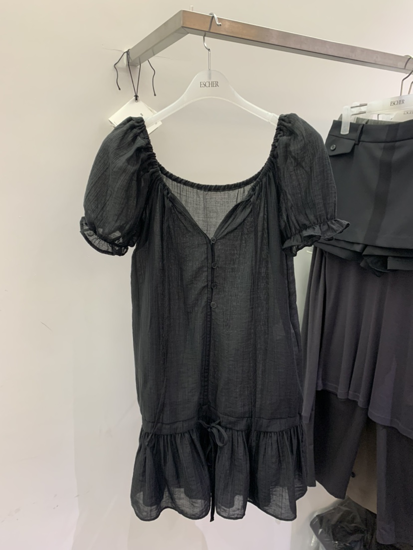 ESCHER韓國㊣直郵東大門代購女裝新款熱賣襯衫蕾絲衫不含腰帶ESCHER襯衫/蕾絲衫圖色2