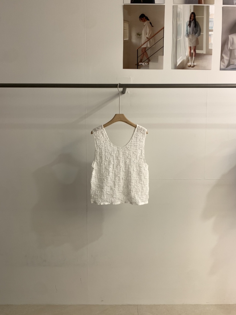 SPREAD韓國直郵㊣女裝新品休閑25春夏人氣吊帶背心鉤針編織SPREAD吊帶/背心